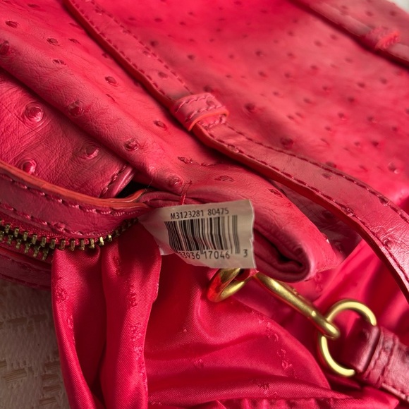 Marc By Marc Jacobs Pink Crossbody Bag w Textured‎ Exotic Leather Large Tote - Picture 15 of 15